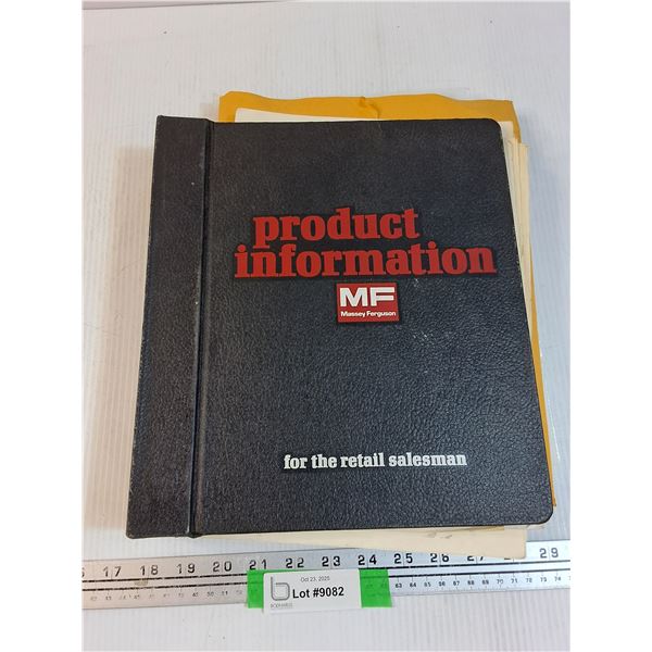 Massey Ferguson Product Info Binder w/Contents
