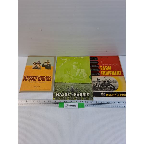 (3) Massey Harris Catalogues - Assorted