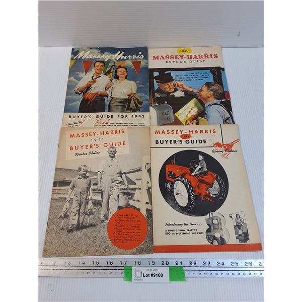 (4) Massey Harris Guides/Catalogues - Vintage