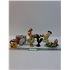 Image 1 : (7) Rooster & Chicken Figurines & Salt & Pepper Shaker Set - Made in Germany & Japan