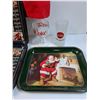 Image 4 : Coca Cola Lot: Ladies Coca Cola Jacket (Medium), (5) Serving Trays: Olympics, Santa, 1982