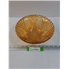 Image 1 : Carnival Glass European Cathedral Glass Bowl - Mike's Mystery European Cathedral Depression - 8.75"