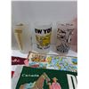 Image 3 : Vintage Travel Pennants, Western Travel Guide (1964-65), Seattle Worlds Fair Glasses, Anchor Hocking