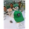 Image 3 : Saskatchewan Roughriders Lot: (5) Fantuz Flakes Cereal (Box Only), Piggy Bank, Glasses, Autographed 