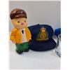 Image 2 : RCMP Themed Lot: Piggy Bank, Hats, Glasses, Teddy Bear, Misc