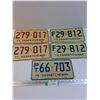 Image 1 : (2) Saskatchewan License Plates Sets - 1975 & 74, Trailer Plate - 1976