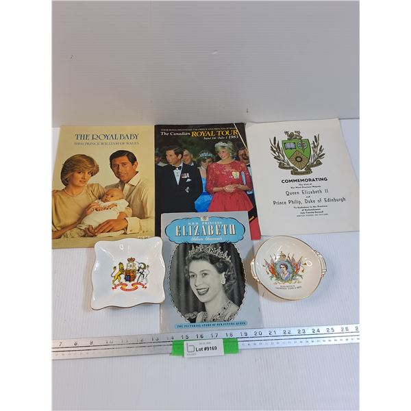 Commemorative 1959 Royal Visit to Saskatoon, (2) Commemorative Bowls, Prince Phillip & Princess Dian