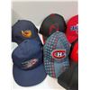 Image 2 : (15) Baseball Hats: Sports - Canadiens, LA Kings, Calgary, Toronto, Misc