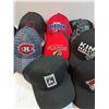 Image 3 : (15) Baseball Hats: Sports - Canadiens, LA Kings, Calgary, Toronto, Misc