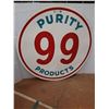 Image 1 : * Purity 99 Products Double Sided Enamel Metal Sign - CANNOT SHIP - 48" Diameter