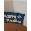 Image 2 : * CFQC Radio Tin Metal Sign - Double Sided - CANNOT SHIP - 70" x 21"