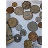 Image 2 : Older Foreign Coins & Paper Bills in Glass Jar - Assorted
