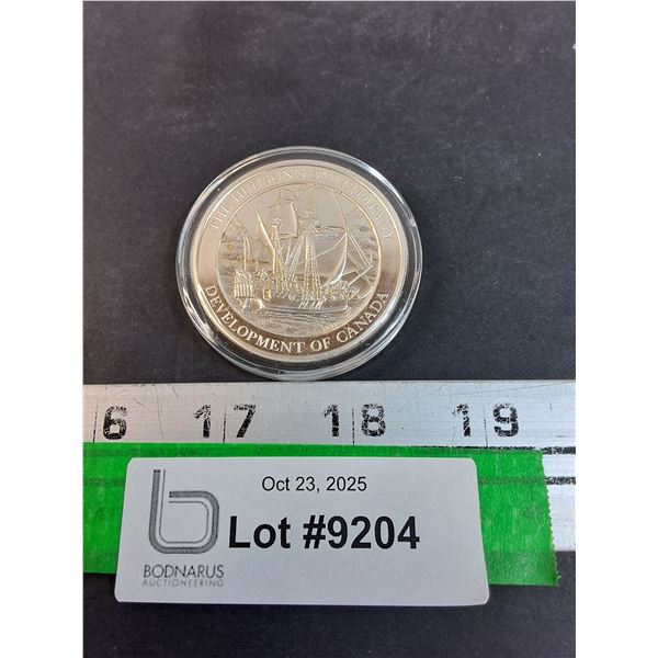 Hudson's Bay Co Silver Token/Coin in Case - CANNOT GUARANTEE AUTHENTICATION