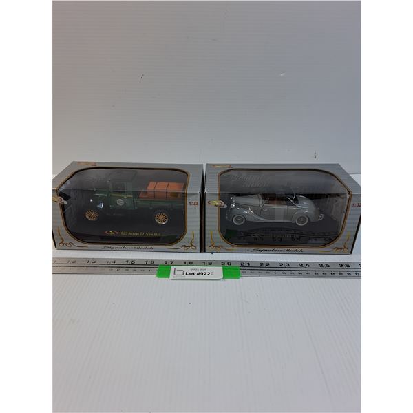 (2) Die Cast Models (1:32 Scale) - Model T & Mercedes Benz (1950)