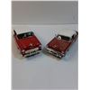 Image 2 : (2) Die Cast Models (1:24 Scale): 1956 Chevy Bel-air & 1953 Ford Victoria