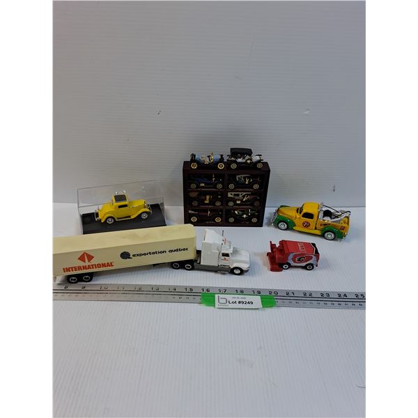 Various Die Cast Vehicles: 7-up, Calgary Flames, International, Misc