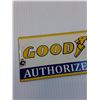 Image 2 : Enamel Metal Sign - Good Year - 8" x 3"