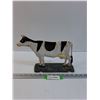 Image 1 : Vintage Cast Metal Cow Decor Painted - 13" x 8" x 3"