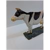 Image 2 : Vintage Cast Metal Cow Decor Painted - 13" x 8" x 3"