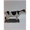 Image 4 : Vintage Cast Metal Cow Decor Painted - 13" x 8" x 3"