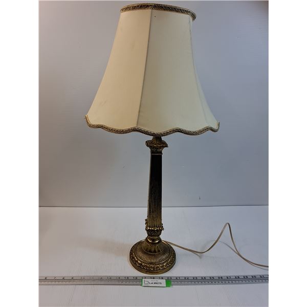 Brass Vintage End Table Lamp - 28" x 14"