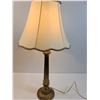 Image 4 : Brass Vintage End Table Lamp - 28" x 14" - PICK UP