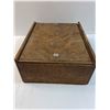 Image 3 : Vintage Wooden Sliding Door Storage Box - 14" x 12" x 5"