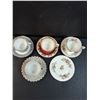 Image 6 : (4) Teacup Sets: Royal Albert, Princess China & Matching Prince Albert Dessert Dish