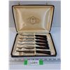 Image 1 : Vintage Glo-Hill Steak Knife Set w/Case