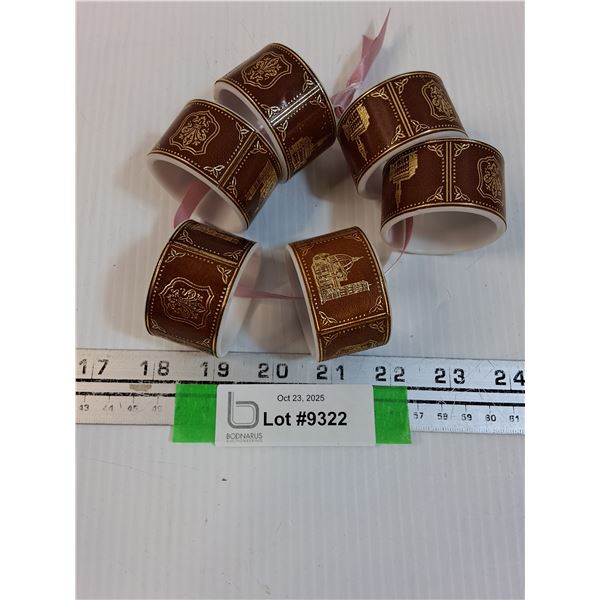 (6) Napkin Ring Set