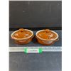 Image 1 : (2) Ramekins w/Lids - 5" x 4"