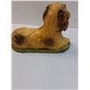 Image 5 : Irish Setter Dog Figurine w/ Pressed Glass Dish - 10" x 6" x 8" - Some Wear, Chips, as Pictured