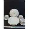Image 1 : (6) Dudson Serving Plates, (3) Over-sized Coffee Mug Sets