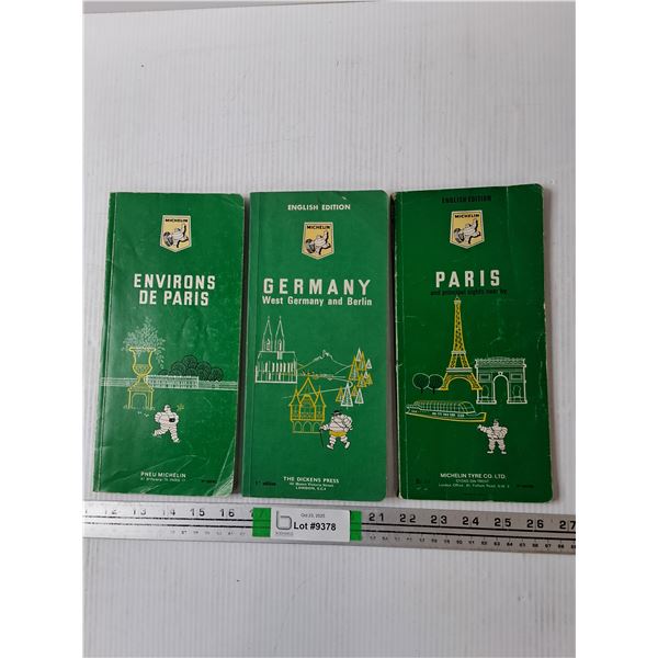 (3) Michelin Tour and Guide Books