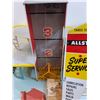 Image 4 : # Vintage Sears Service Center Playset (Ramp Needs TLC), All State Super Service Tin Sign - 29" x 19
