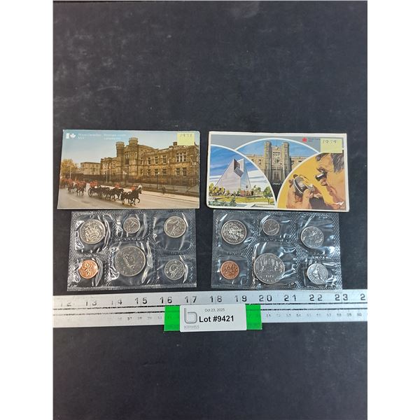 (2) Canadian Mint Coin Collections: 1978-79