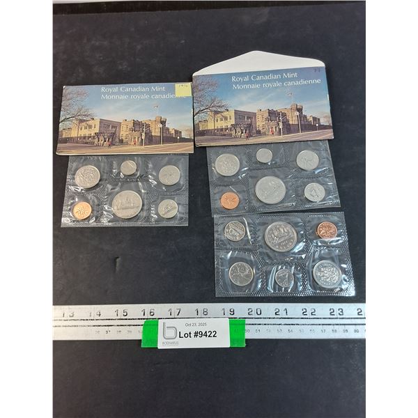 (3) Canadian Mint Coin Collections: (2) 1977 & (1) 1976