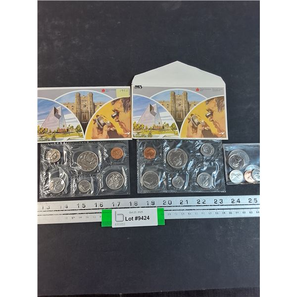 Canadian Mint Coin Collection: (1) 1982 & (2) 1983