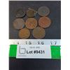 Image 1 : (8) Half Penny Coins/Tokens - Assorted