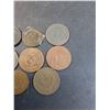 Image 3 : (8) Half Penny Coins/Tokens - Assorted