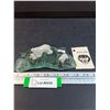 Image 1 : Creative Clay Bear Figurines on Green Glass - 7" x 3"