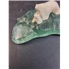 Image 2 : Creative Clay Bear Figurines on Green Glass - 7" x 3"