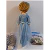 Image 4 : Vintage Doll w/Blinking Eyes & (2) Bags of Clothes - 24" Tall - Pick Up Preferred