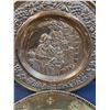 Image 3 : (2) Brass Decorative Plates: 14" & 11"