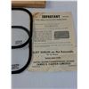 Image 2 : (2) Vintage Sleet Frost Shields for 1940's Car - 13.5" x 6"