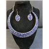 Image 2 : Blue Necklace & Earrings Set