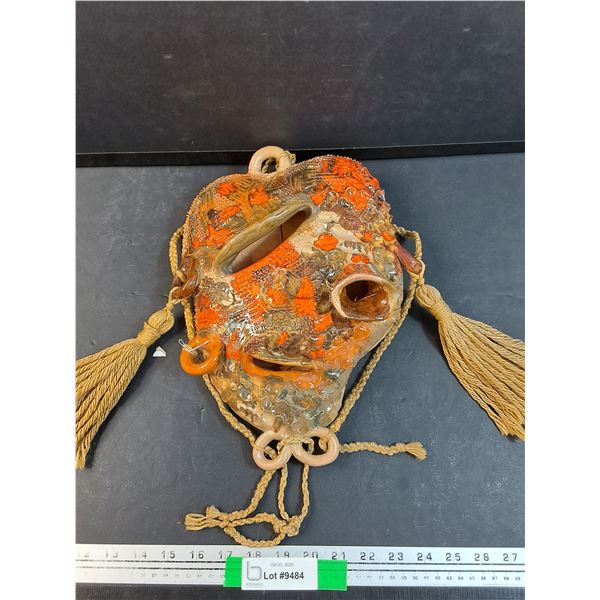 Vintage Hand Made Mask - 13" x 9"