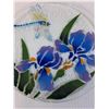 Image 2 : Fused Glass Dragonfly Plate - 8" Diameter