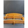 Image 4 : MCM Style Wood Wall Knick Knack Shelving - 12" x 16" x 3" - Dismantles