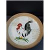 Image 2 : (2) Rooster Serving Plates - 12.5" & 11" Diameter